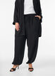 High-waisted balloon trousers, Black, Model image number 2
