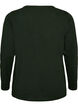 Long-sleeved t-shirt with V-neck and buttons, Green, Packshot image number 1