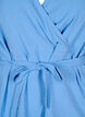 Long-sleeved wrap blouse with tie fastening, Light Blue, Packshot image number 2