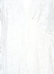 Wrap dress with lace and short sleeves, Bright White, Packshot image number 2