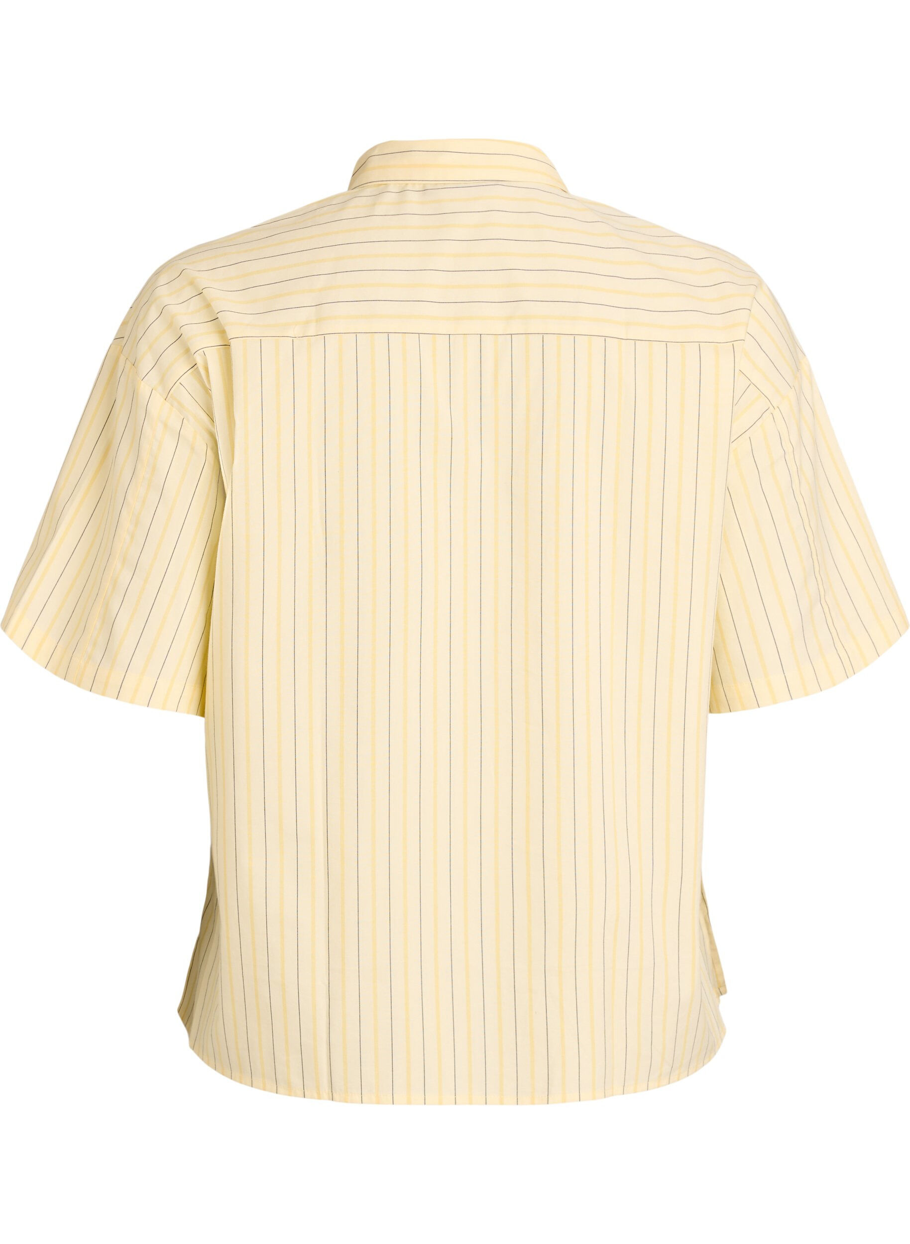 Zizzifashion Striped blouse in a loose fit, Yellow, Packshot image number 1
