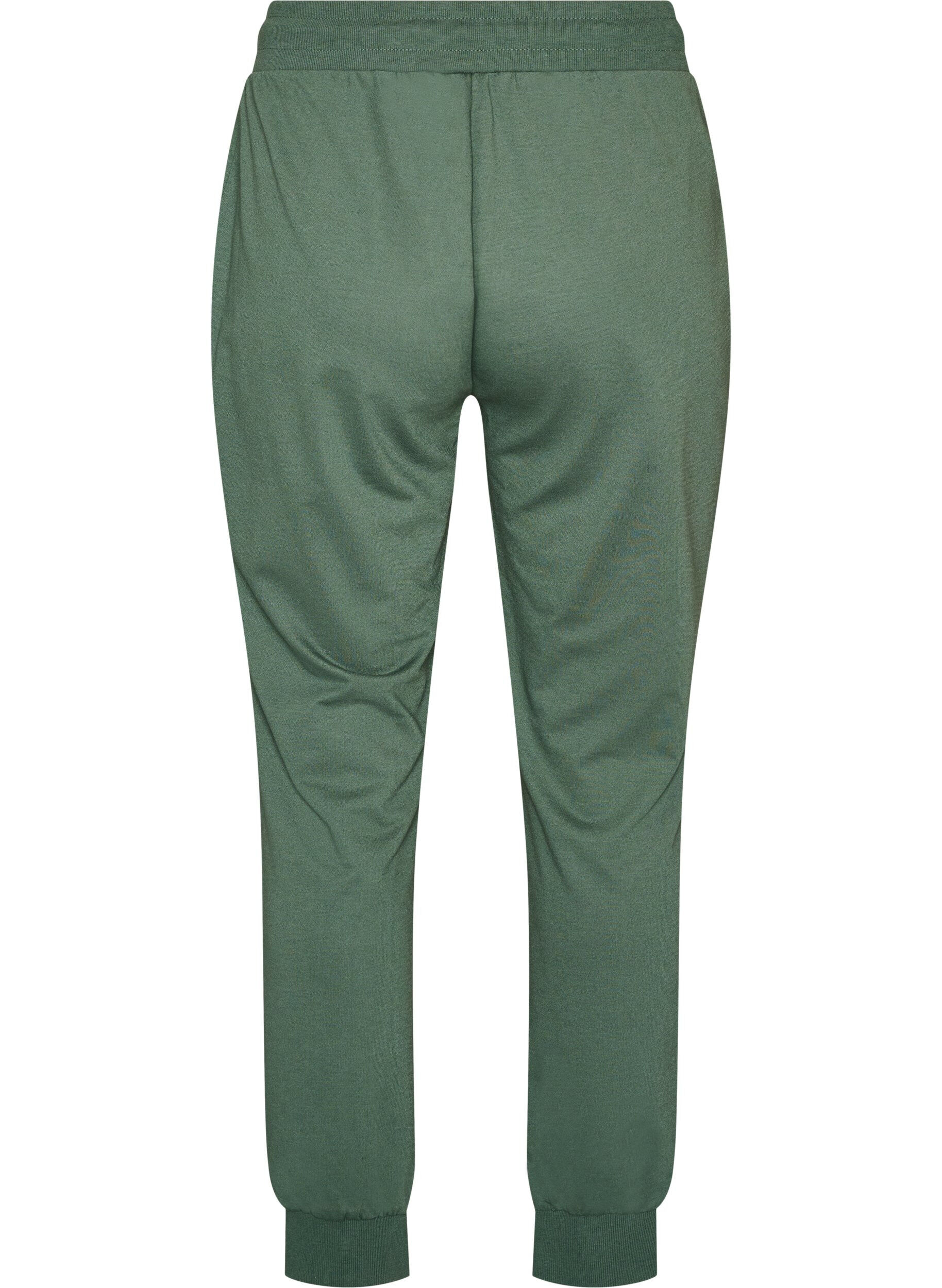 ZizzifashionLoose workout trousers with pockets, Green, Packshot image number 1