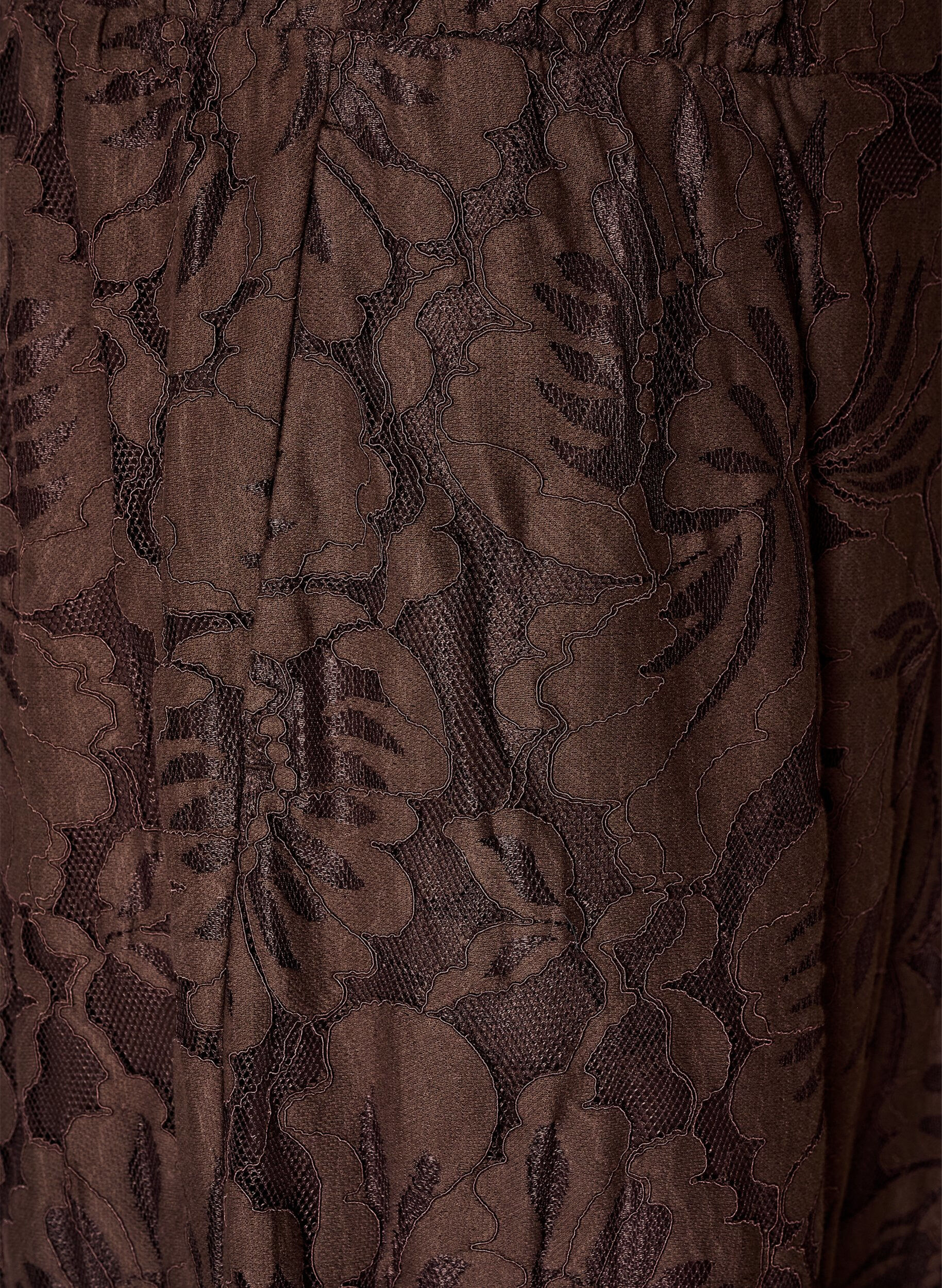 ZizzifashionLace balloon trousers with inner shorts, Brown, Packshot image number 2