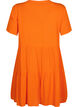 Short-sleeved viscose dress with A-line cut, Exuberance, Packshot image number 1