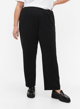 FLASH - Trousers with straight fit, Black, Model image number 3