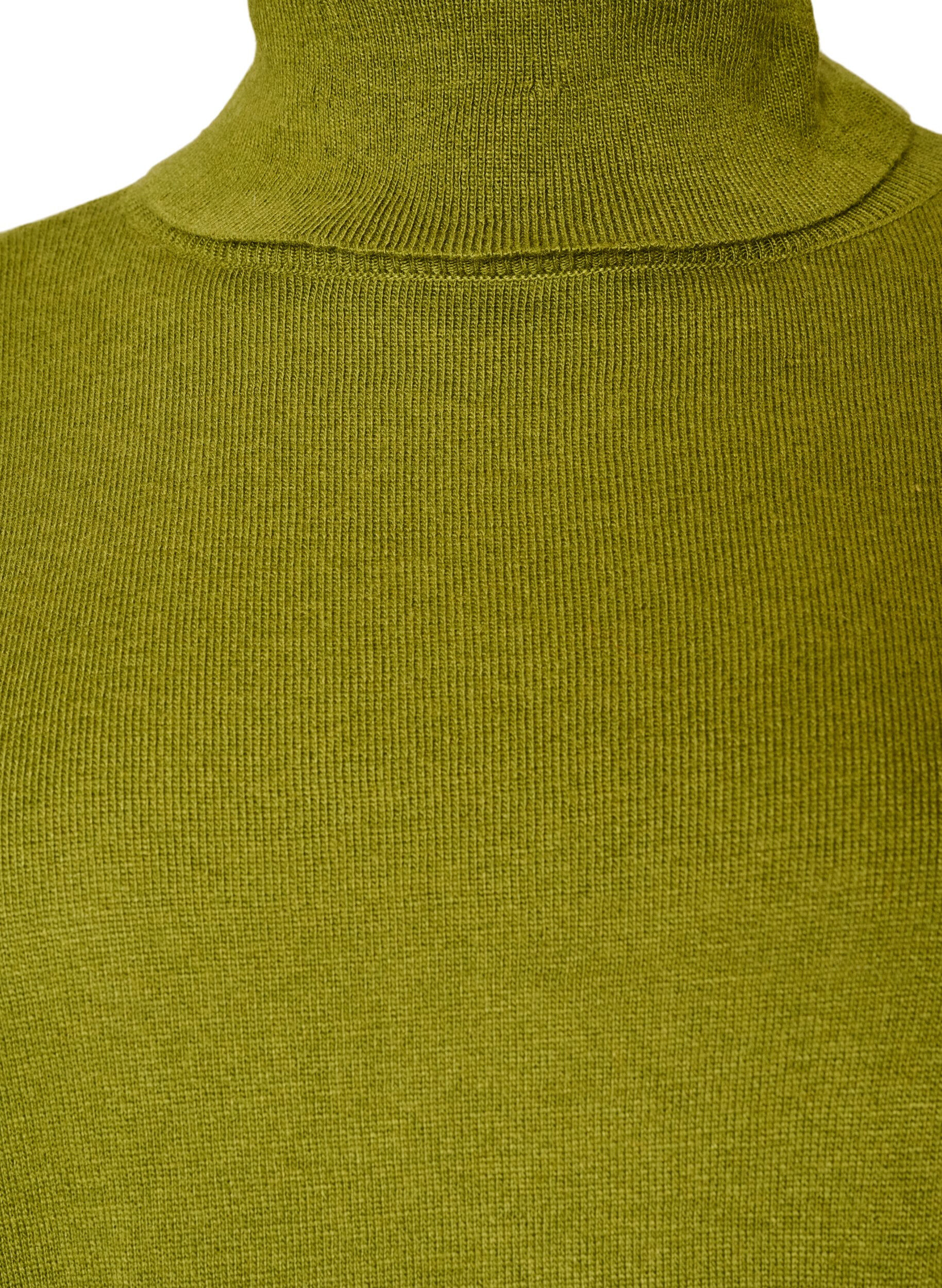 ZizzifashionTurtleneck jumper with a loose fit, Green, Packshot image number 2