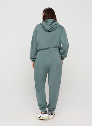 Sweatpants with pockets and drawstrings, Balsam Green, Model image number 1