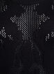 Knitted dress with openwork pattern and 3/4 sleeves, Black, Packshot image number 2