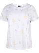 Organic cotton T-shirt with floral print, Bright W. AOP, Packshot image number 0