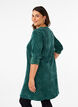 Velvet dress with a zip detail, Posy Green, Model image number 1