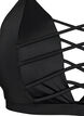 Bikini top with string detail, Black, Packshot image number 2
