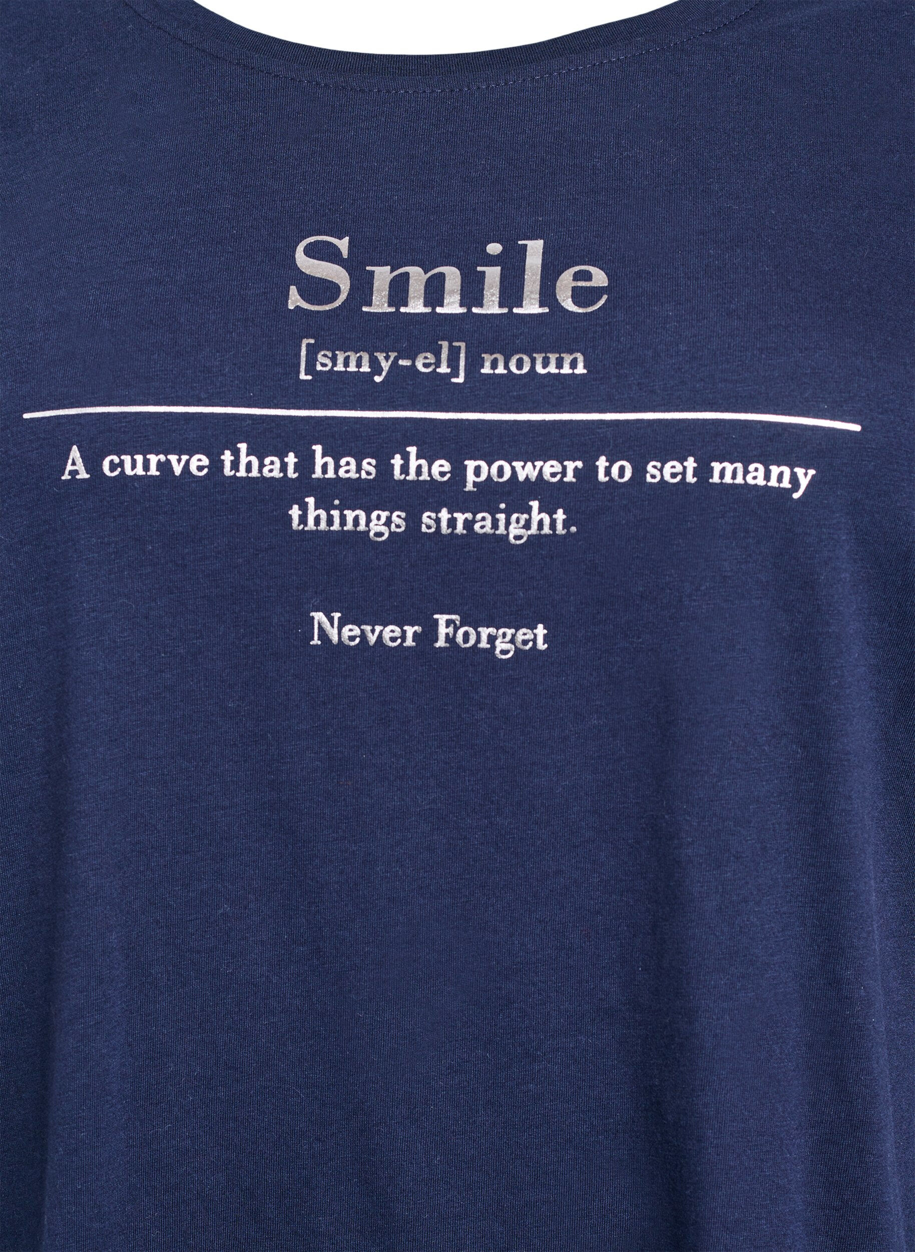 Zizzifashion FLASH - T-shirt with motif, Blue, Packshot image number 2