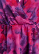 Floral chiffon blouse with short sleeves, Red, Packshot image number 2