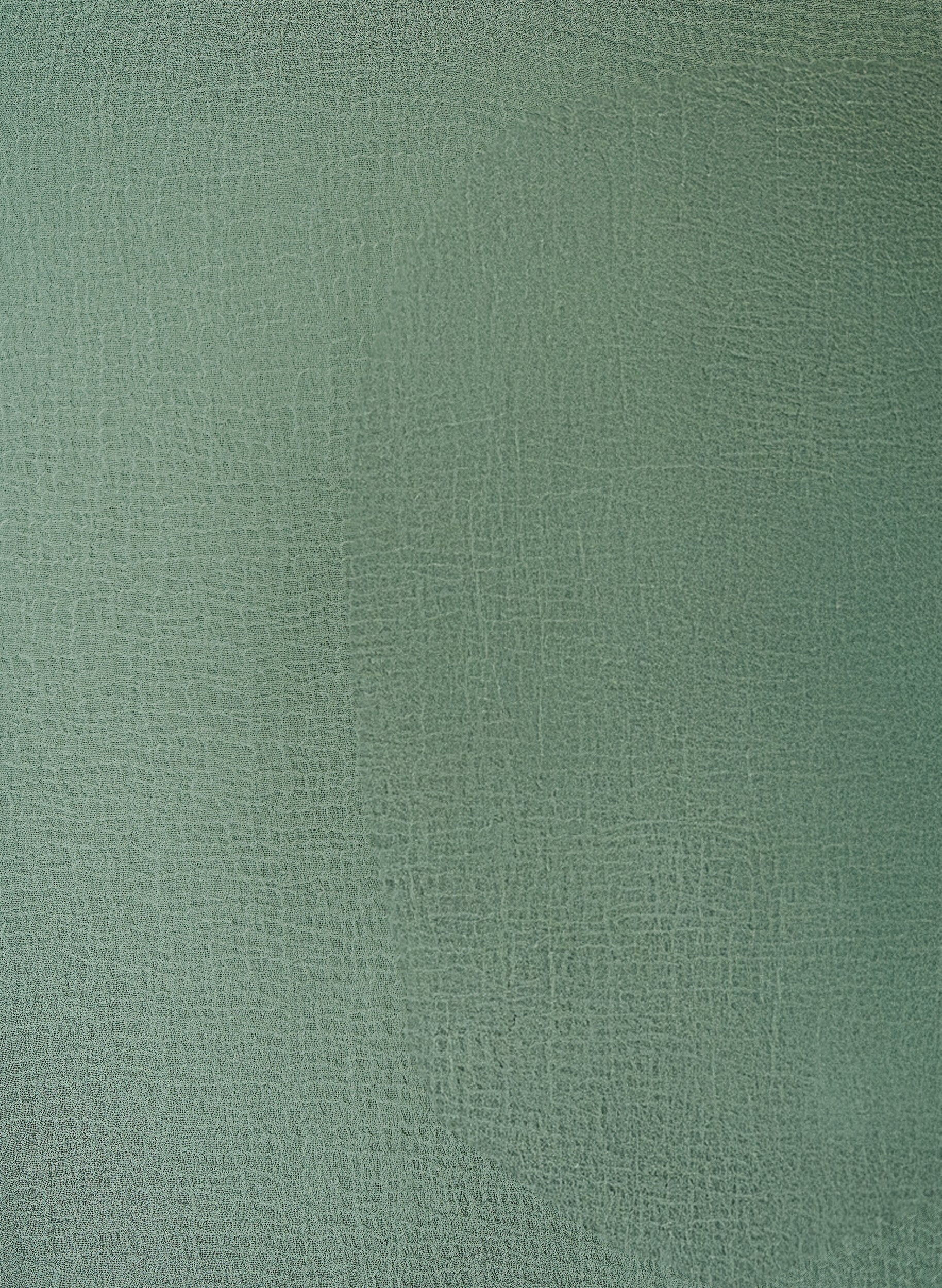 Zizzifashion Blouse with V-neck and ruffles, Green, Packshot image number 2