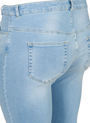 Super slim fit Amy jeans with a high waist, Light blue denim, Packshot image number 3