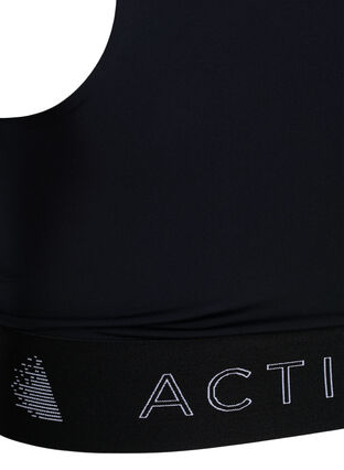 Sports bra with cross detail, Black, Packshot image number 3