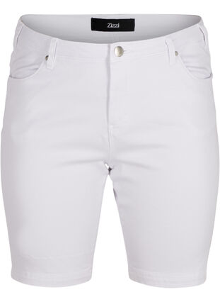 Slim fit Emily short with a regular waist, Bright White, Packshot image number 0