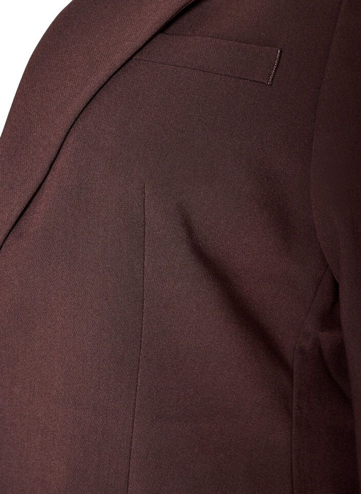 Classic blazer with a single button closure, Brown, Packshot image number 4