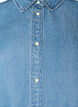 Denim dress in lyocell with buttons and short sleeves, Light Blue, Packshot image number 2