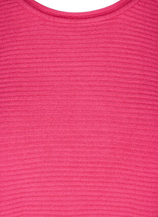 Knitted blouse with round neckline, Hot Pink, Packshot image number 2