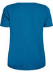 Basic plain cotton t-shirt, Petrol, Packshot image number 1