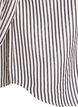 Striped shirt with button detail on the back, Black, Packshot image number 3