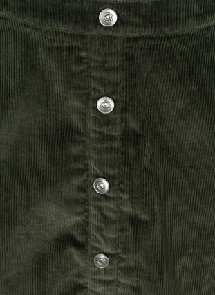 Short velvet skirt, Green, Packshot image number 2