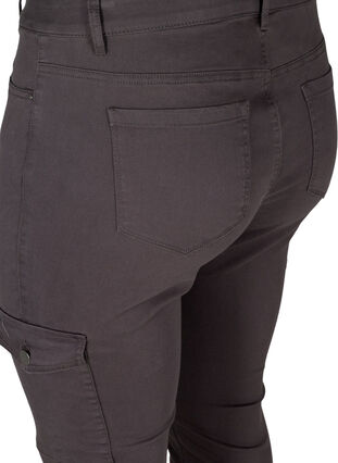 Close-fitting trousers with pockets, Grey, Packshot image number 3