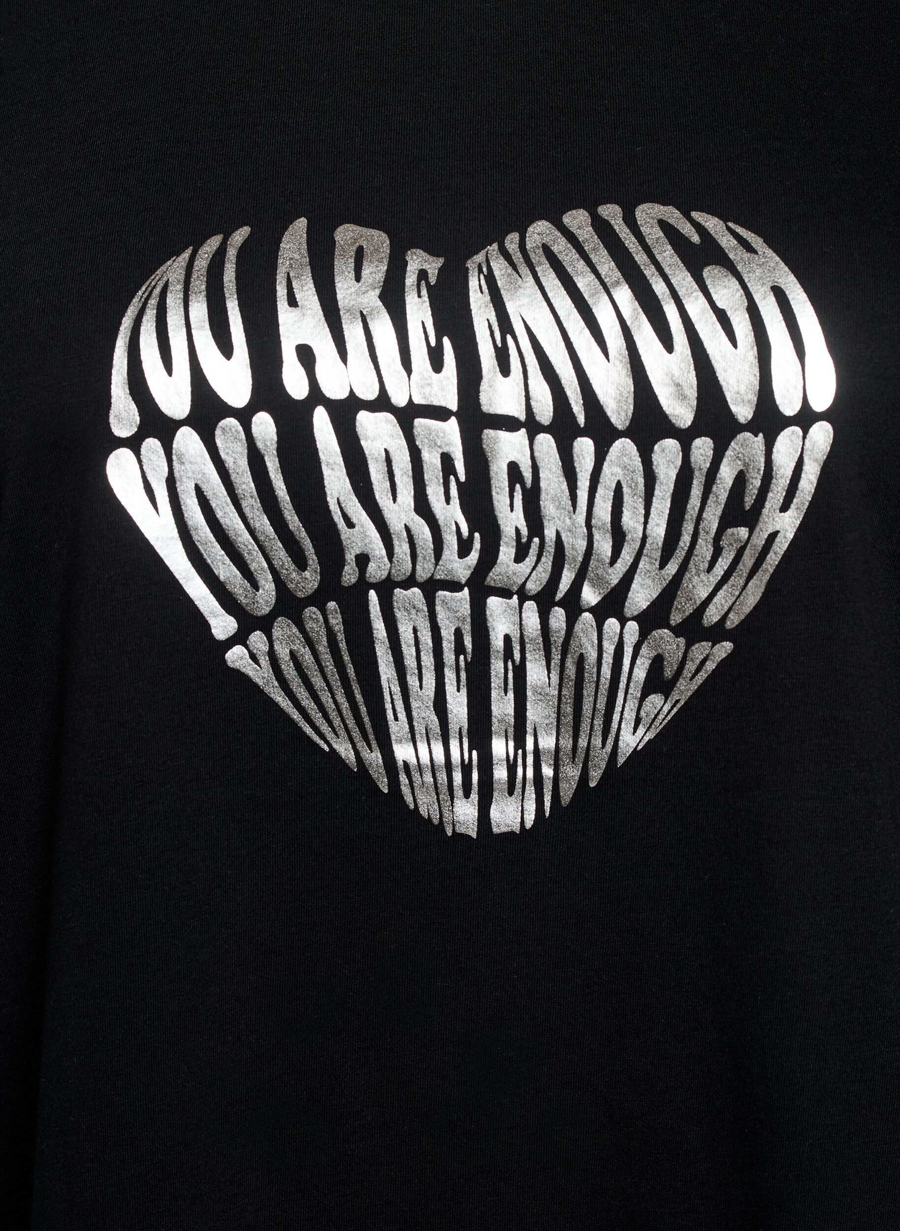 Zizzifashion T-shirt with motif, Black, Packshot image number 2