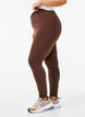 Cotton leggings with lining, Brown, Model image number 2