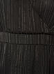 Knee-length dress with sheer stripes and wrap effect, Black, Packshot image number 2
