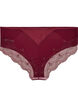 Briefs with mesh and embroidered lace trims, Red, Packshot image number 1