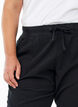 Cotton Capri trousers , Black, Model image number 3