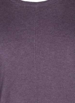 Knit blouse, Deep Purple Mel, Packshot image number 2