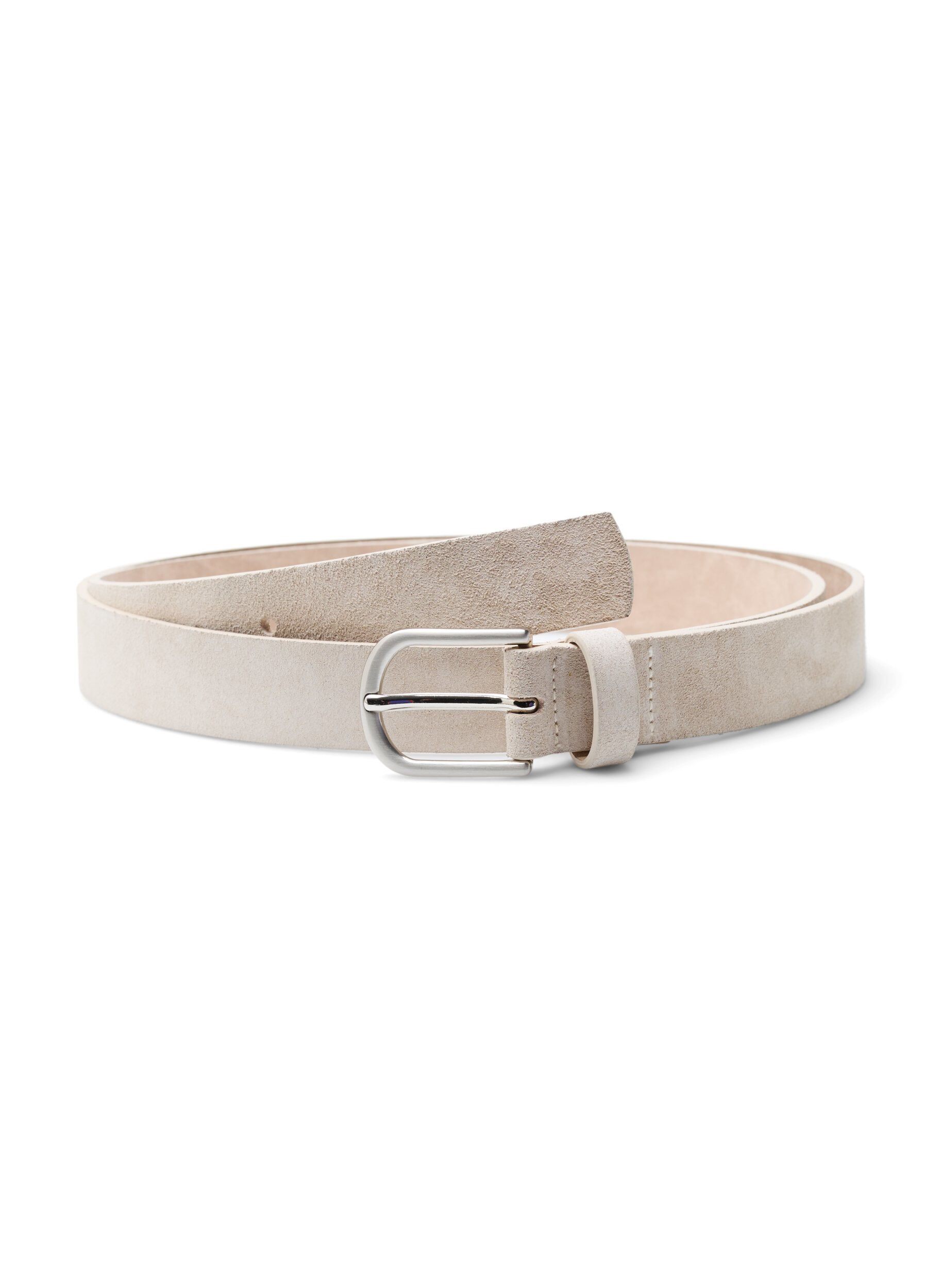 Zizzifashion Belt made of recycled suede, Greige, Packshot image number 0