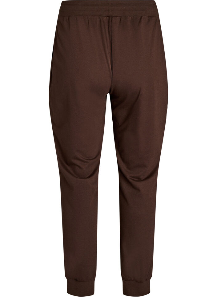 Loose tracksuit trousers with pockets, Brown, Packshot image number 1