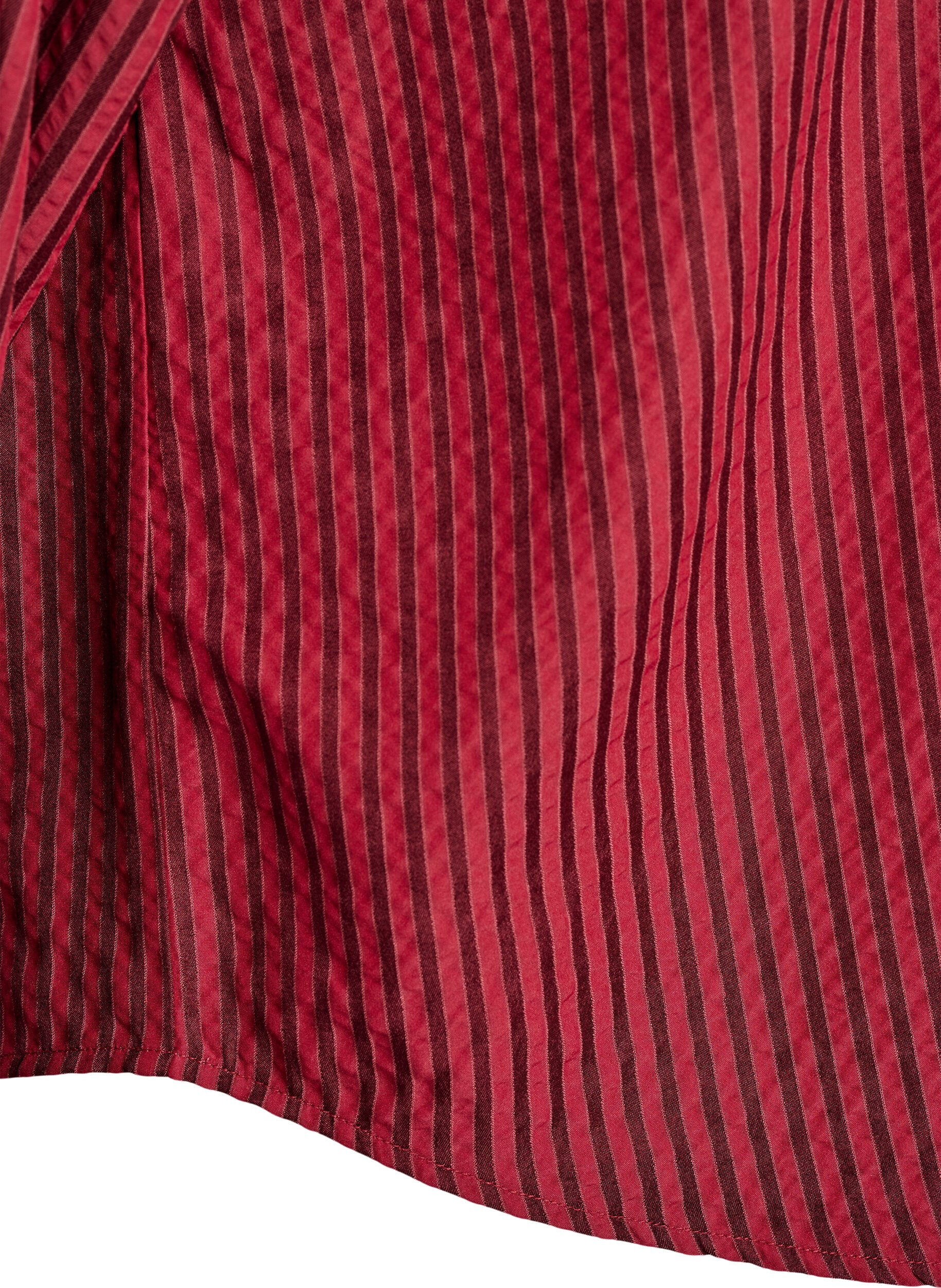 Zizzifashion Striped shirt with button detail on the back, Red, Packshot image number 3