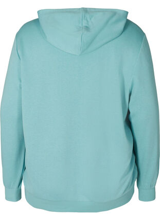 Sweatshirt with hood and pockets, Cameo Blue, Packshot image number 1