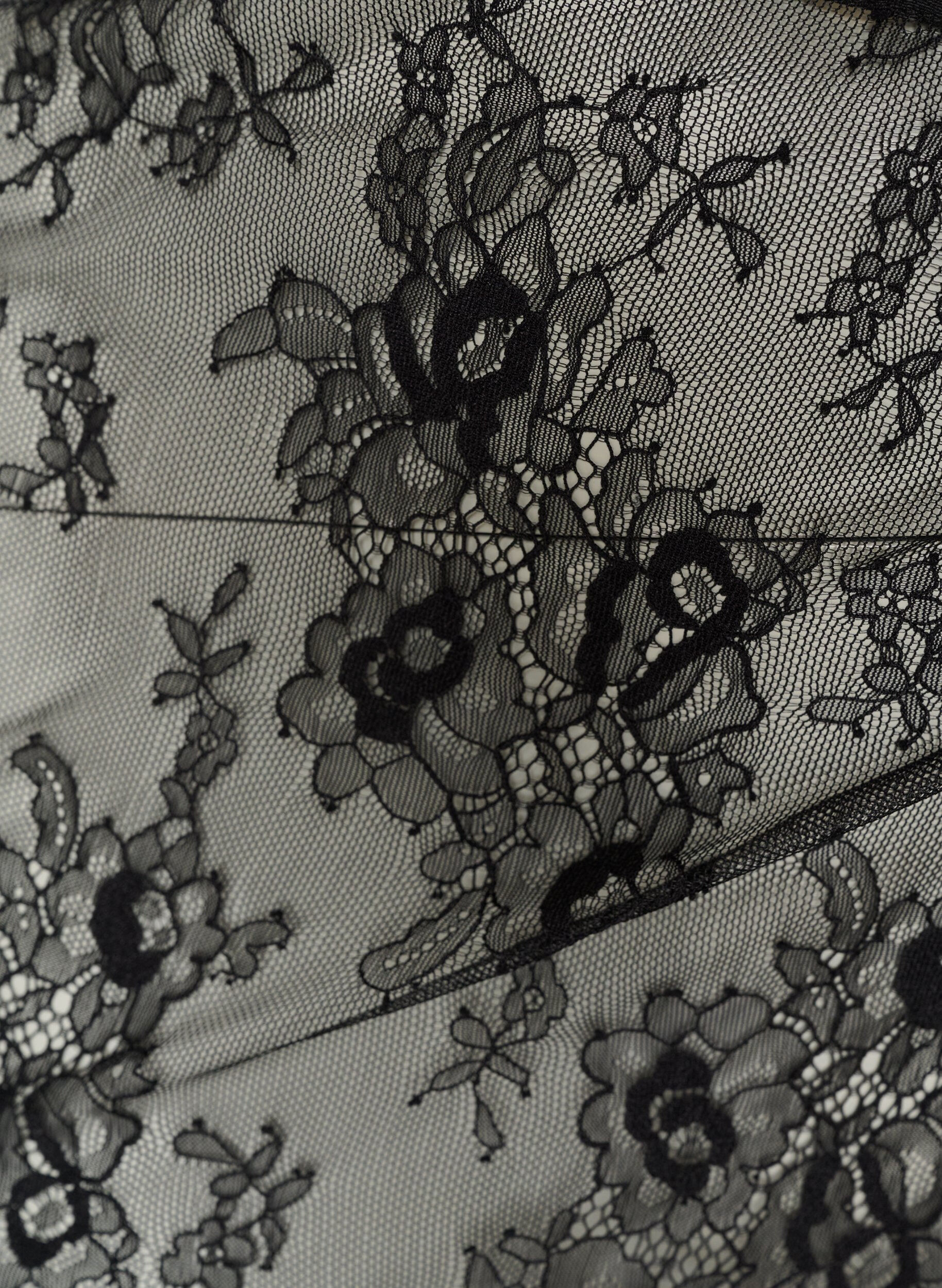 ZizzifashionLace wrap skirt with tie-fastening, Black, Packshot image number 2