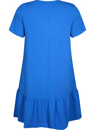 Short-sleeved viscose dress with v-neckline, Surf the web, Packshot image number 1