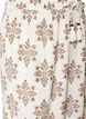 Patterned balloon trousers with a high waist, Vanilla, Packshot image number 2