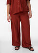 Loose trousers with elasticated waistband and pockets, Red, Model image number 2