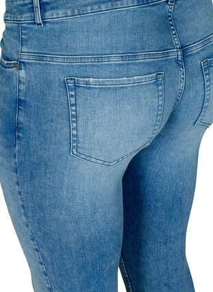 Slim fit Emily jeans with regular waist rise, Blue denim, Packshot image number 3