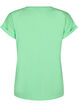 Short-sleeved cotton blend t-shirt, Green, Packshot image number 1