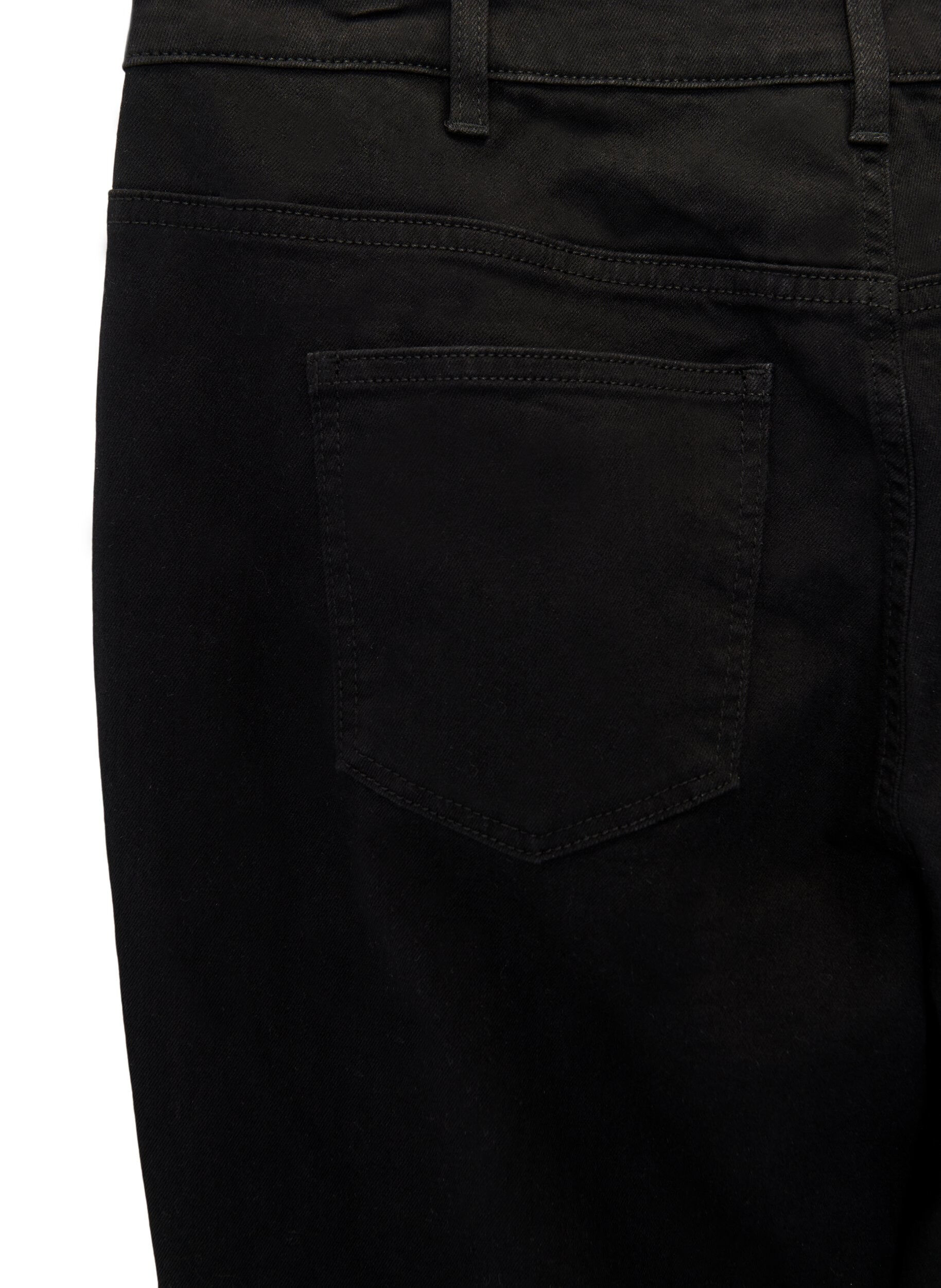 Zizzifashion High-waisted Gemma jeans with a regular fit, Black, Packshot image number 3