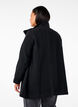Short A-line coat, Black, Model image number 1