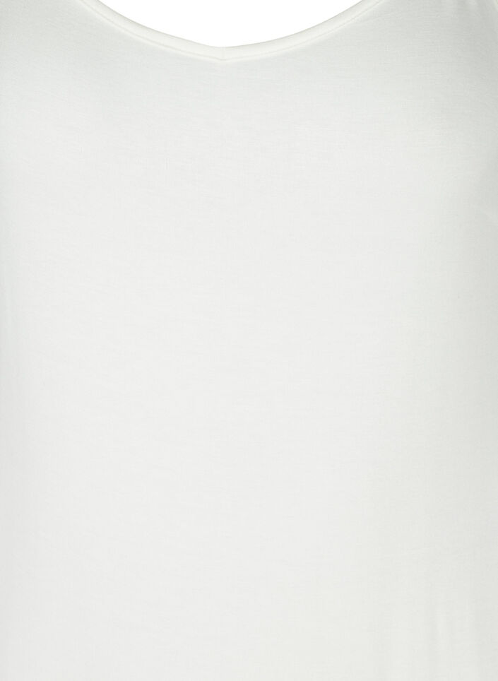 Plain-coloured slip dress in viscose, White, Packshot image number 2