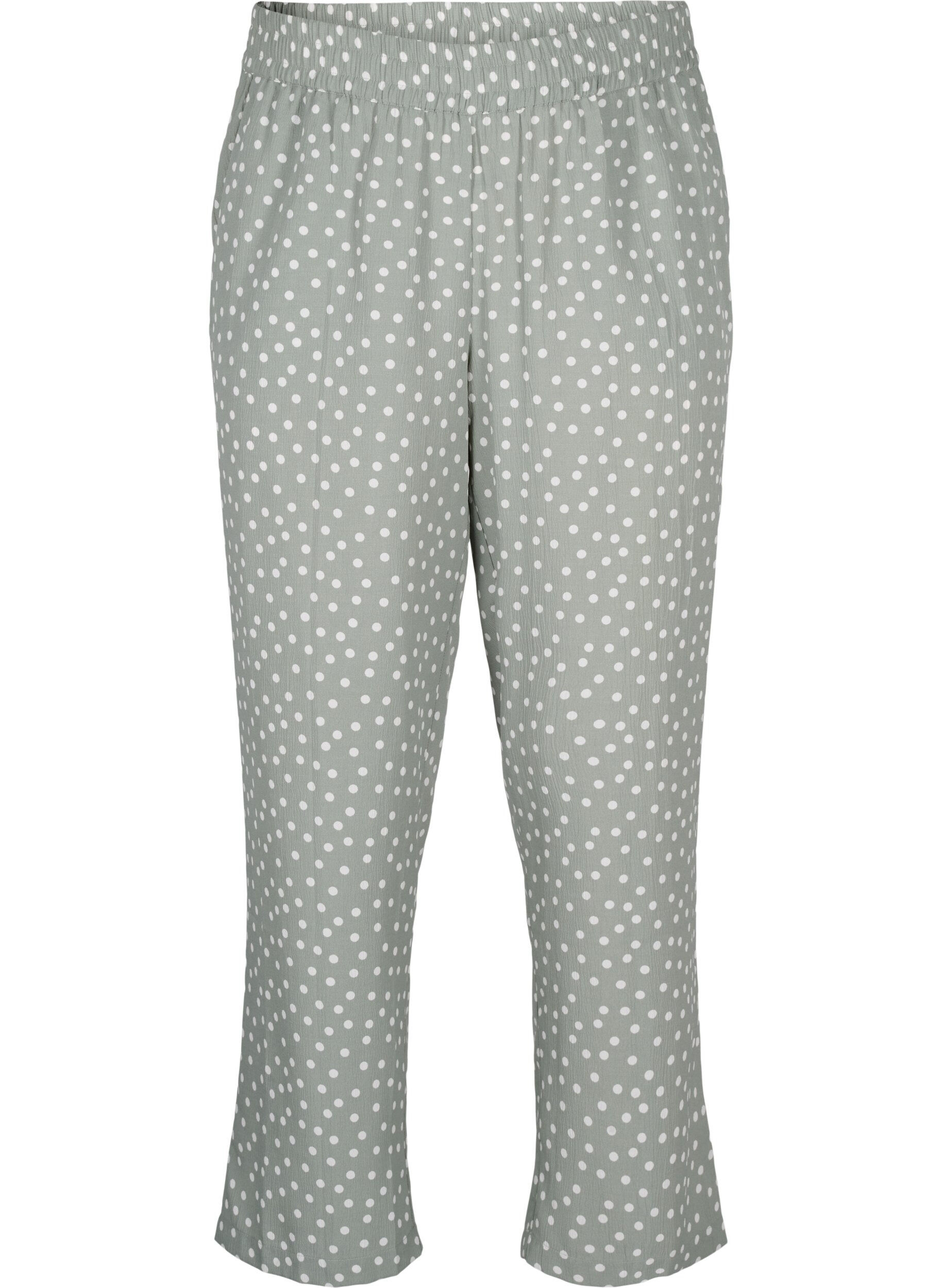 Zizzifashion FLASH - Pants with print and pockets, Iceberg Green Dot, Packshot image number 0
