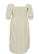 Floral viscose summer dress, White, Packshot image number 1