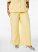 Loose trousers with elasticated waistband and pockets, Yellow, Model image number 2